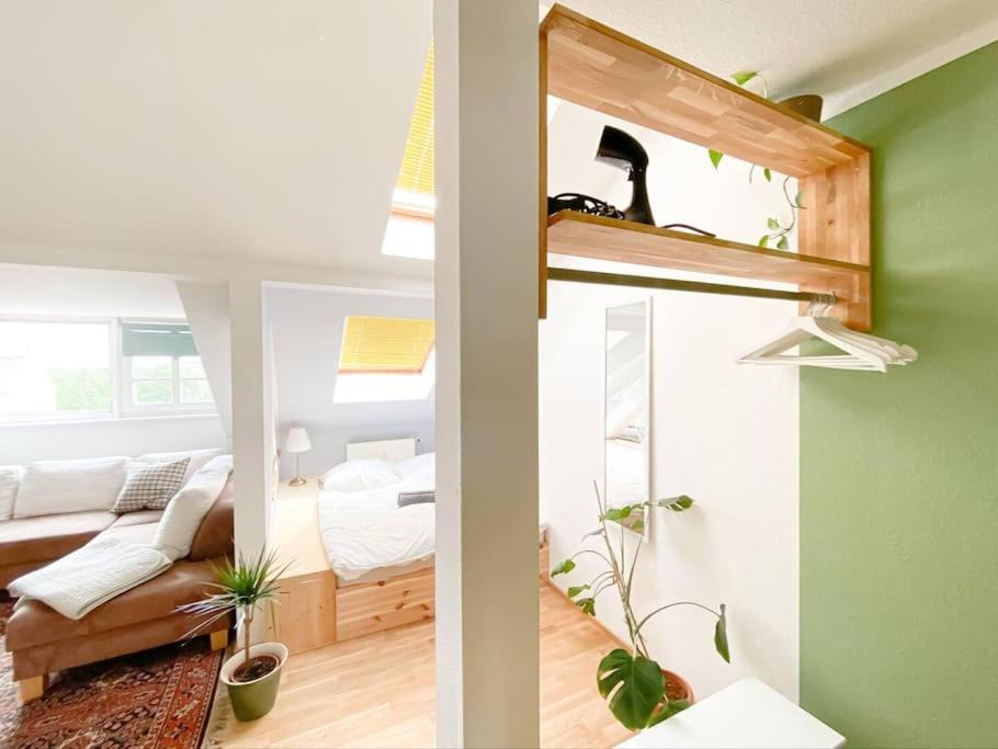 Schoene Ferienwohnung Mit Blick Ueber Stadtwald 莱比锡 外观 照片