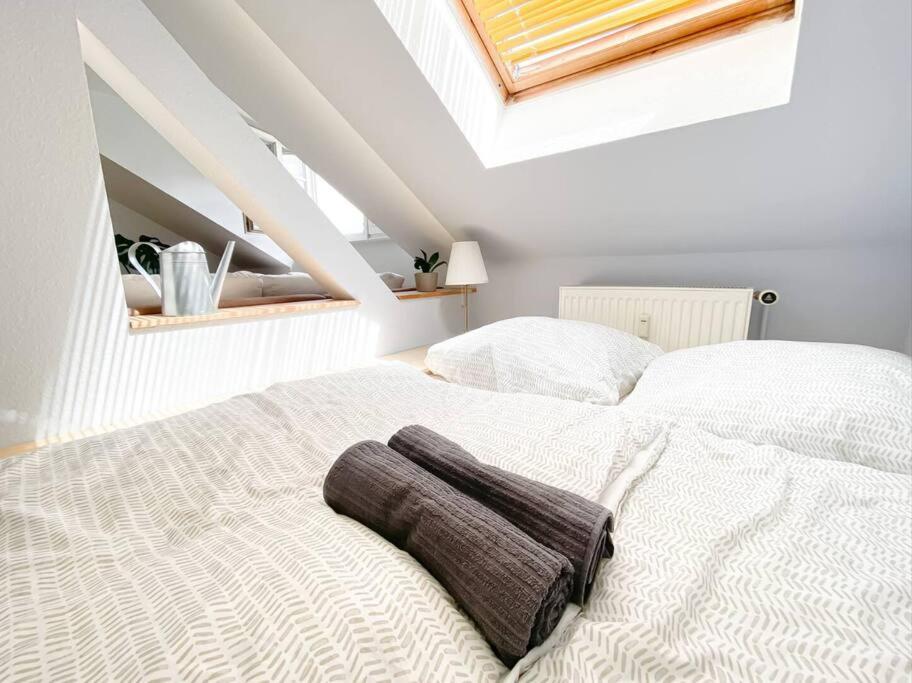 Schoene Ferienwohnung Mit Blick Ueber Stadtwald 莱比锡 外观 照片