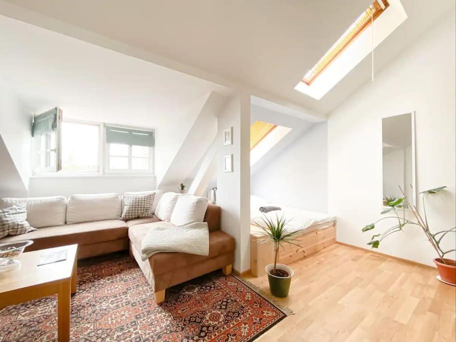 Schoene Ferienwohnung Mit Blick Ueber Stadtwald 莱比锡 外观 照片